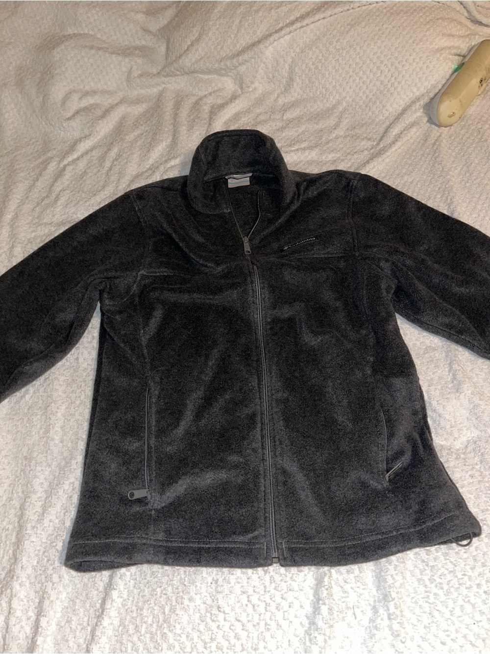 Columbia Men's Black Lightweight Full-Zip Fleece Jacket